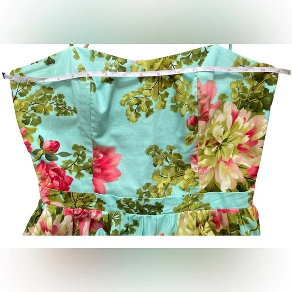SOLD | Bernie Dexter Kay Swing Dress in Savannah Blue Floral - Medium Spring - Picture 5 of 8